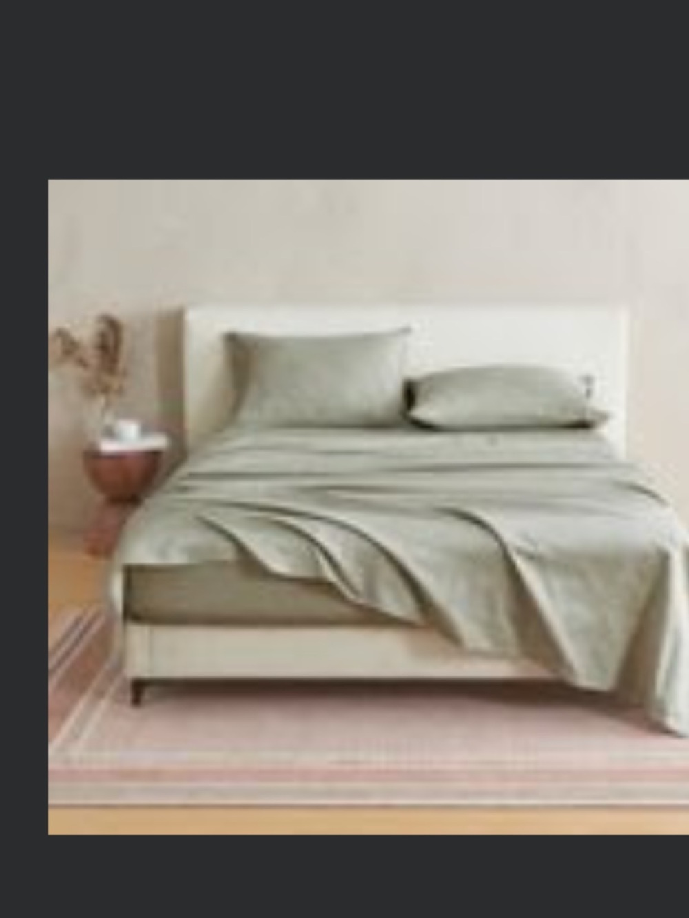 Verlee Organic Sateen Soft Sage Green Sheet Set